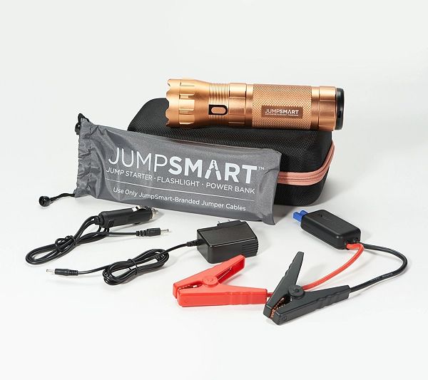 JumpSmart Portable Power and Car Jump Starter with Flashlight | QVC