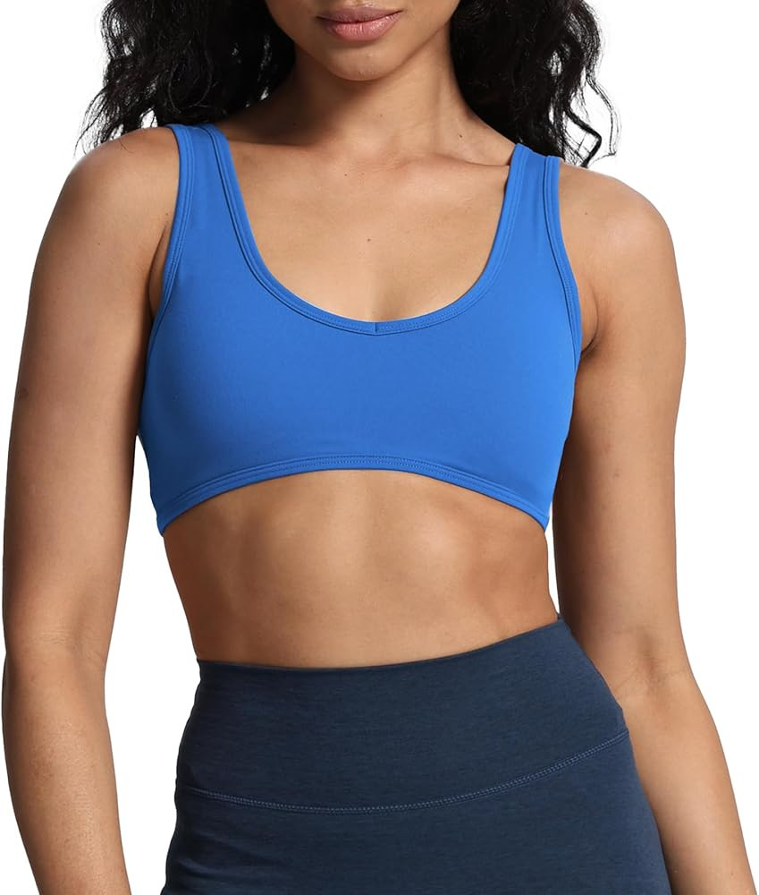 Aoxjox Women's Workout Sports Bras Basic Baddie Fitness Backless Training Gym Bra Yoga Crop Tank ... | Amazon (US)
