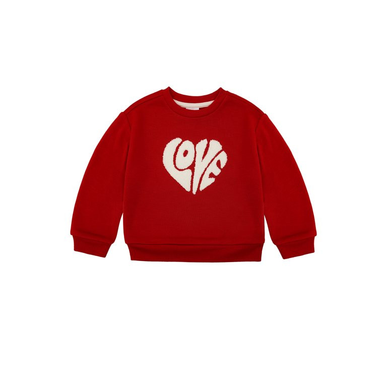 Way to Celebrate Toddler Boy Valentine's Day Crewneck, Sizes 12M-5T | Walmart (US)