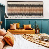Large Boho Wall Decor, Bohemian Farmhouse Art, Macrame Hanging Tapestry, Modern Bedroom Living Room  | Etsy (US)