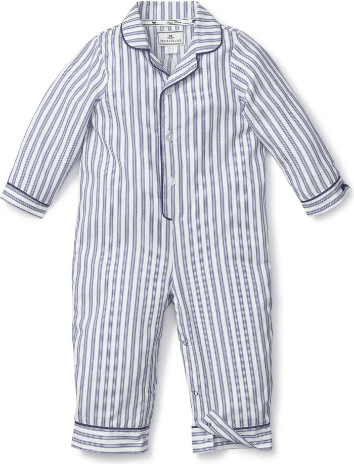 Petite Plume Cambridge Plaid Flannel Romper | Nordstrom | Nordstrom