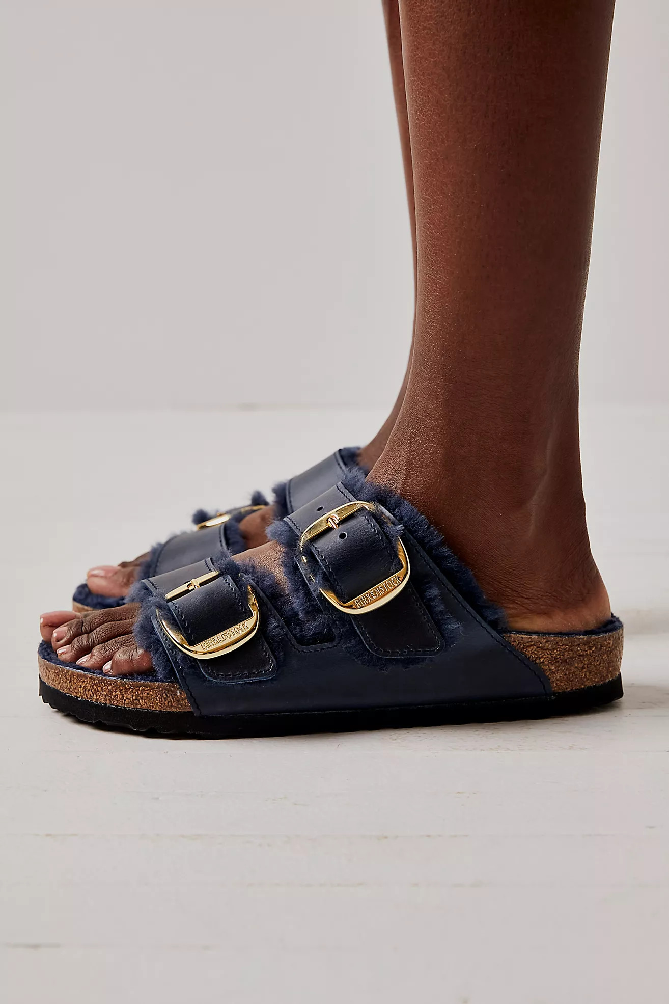 Birkenstock Arizona Big Buckle Shearling Sandals | Free People (Global - UK&FR Excluded)