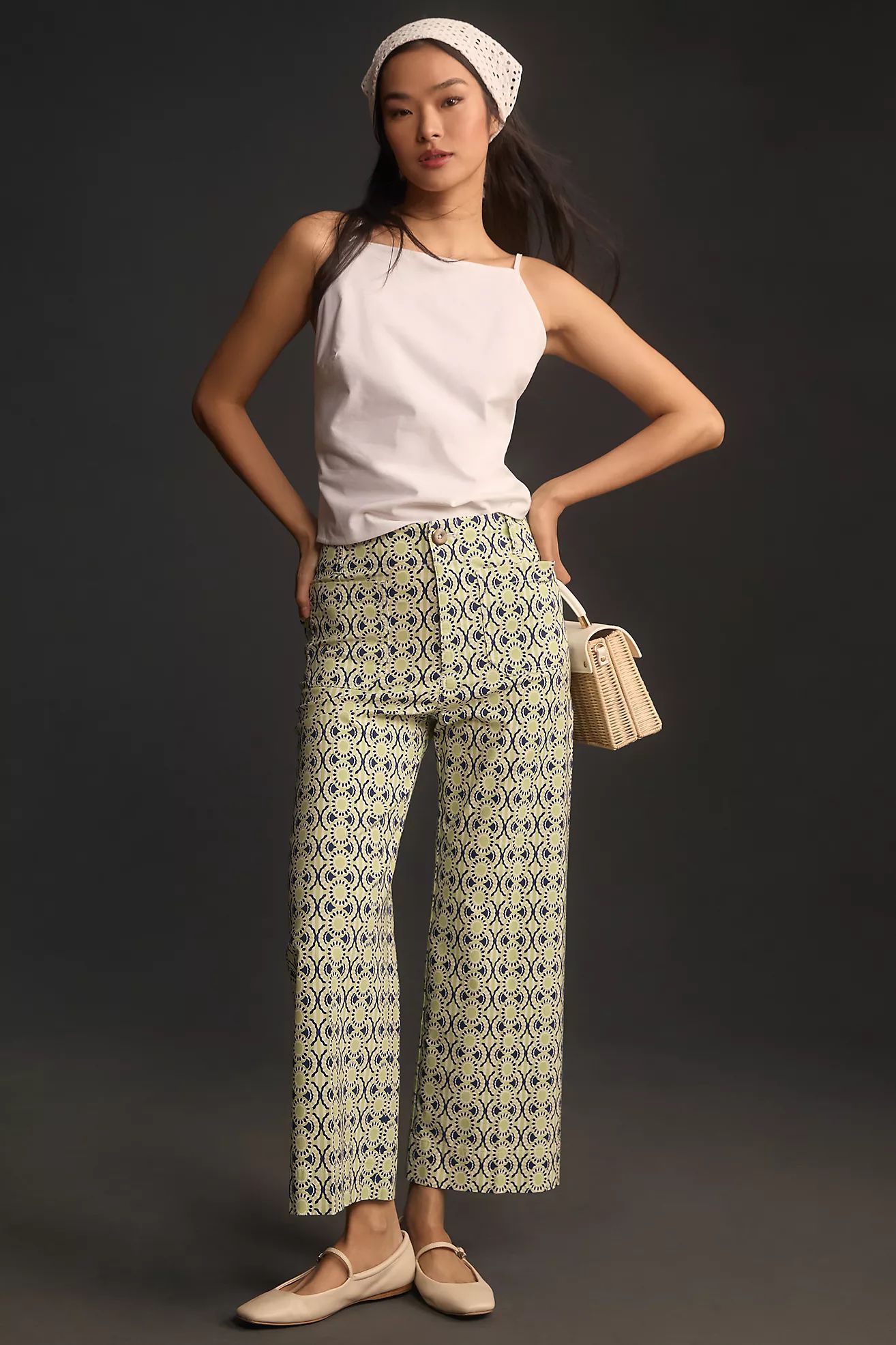 The Colette Cropped Wide-Leg Pants by Maeve | Anthropologie (US)