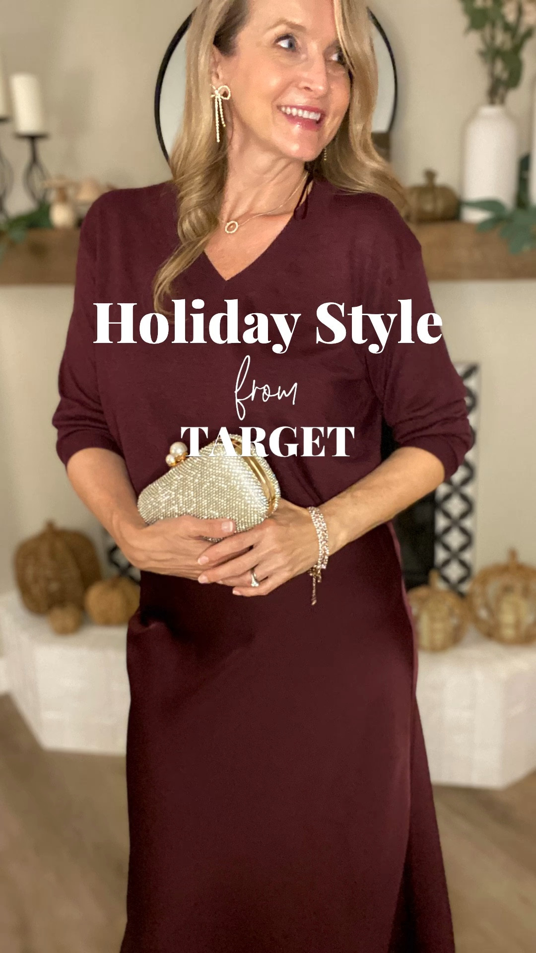 Would you believe if I told you this outfit (top & bottom) are under $50 combined? This simple, but elegant  Holiday style is brought to you by @target and is linked below. 🌟

Sizing tip: Size down if between sizes. Im wearing size small in both, the top and the skirt (I’m 5’9, 146 lbs).

#LTKTarget #LTKTargetFinds #LTKTargetStyle #LTKholidays Style #LTKThanksgivingOutfit #LTKfindsunder50 #LTKvideo #LTKover40 #LTKover40style #LTKparties #LTKHolidayParty #LTKshoecrush #LTKskirt
#LTKHoliday #LTKworkholidayparty

#LTKWatchNow #LTKHoliday #LTKCyberWeek