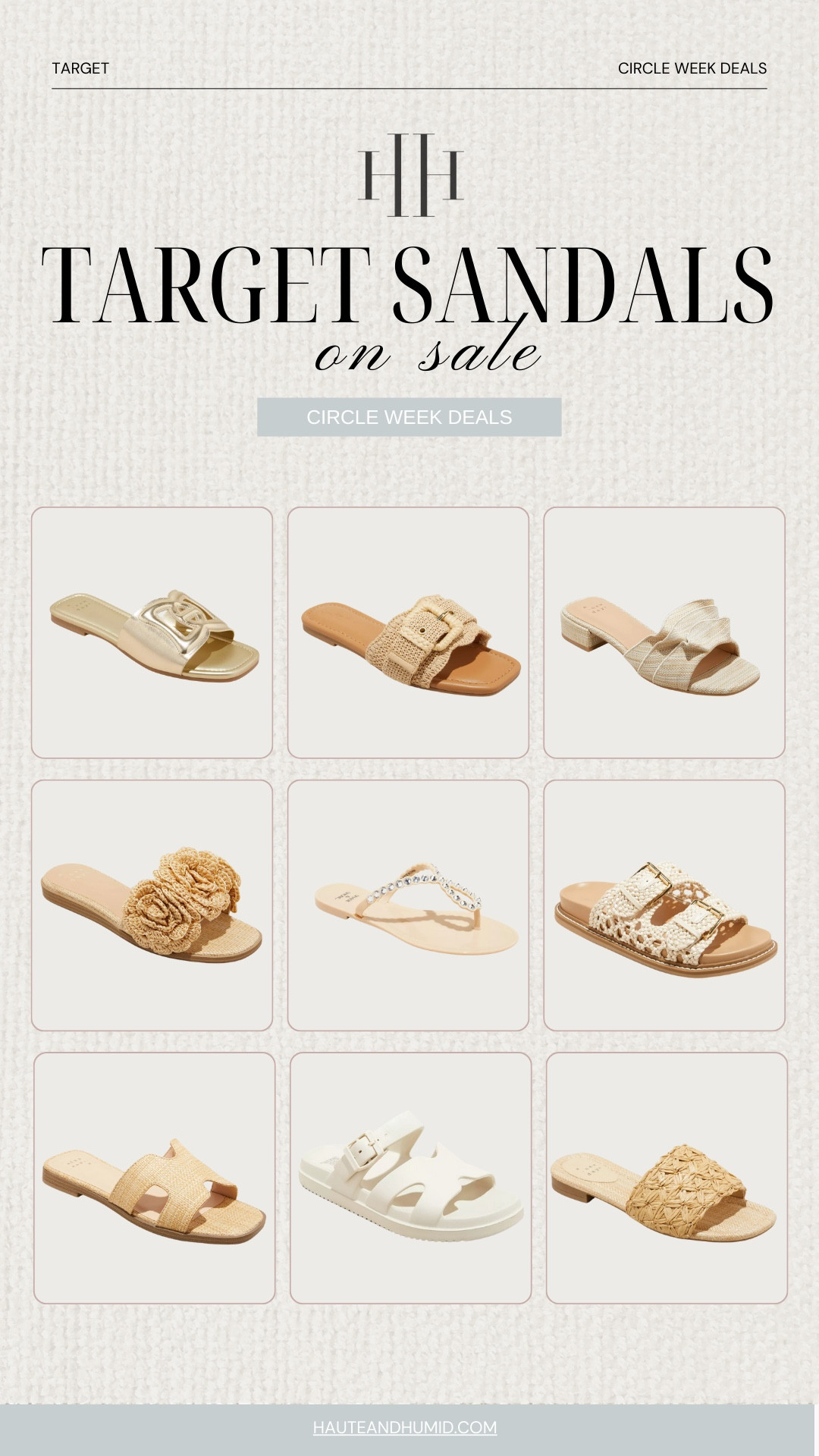 Target sandals 40% off for circle week!

#LTKSaleAlert #LTKStyleTip #LTKFindsUnder50
