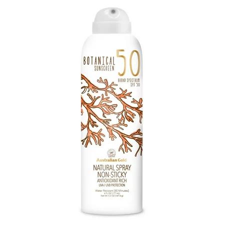 Australian Gold Botanical SPF 50 Natural Spray Sunscreen, 6 FL OZ | Walmart (US)