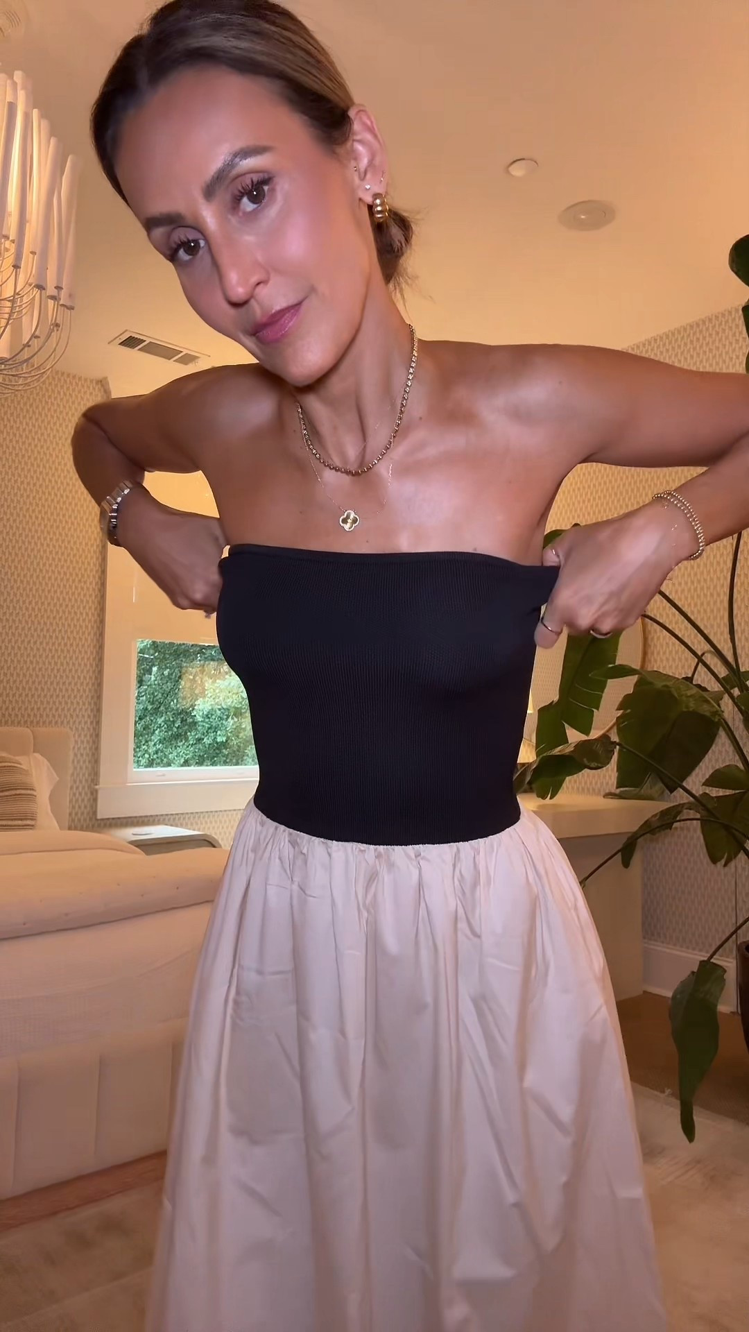 I’m so glad I brought this bustier cotton poplin skirt dress, it actually looks better than I imagined! I found it on sale 50% off right now! It has pockets, fits tts/xs and pairs so well with my good toes slide shoes! Bottega size small, bets boat per mile! Color: travertine 

#LTKShoeCrush #LTKSaleAlert #LTKStyleTip