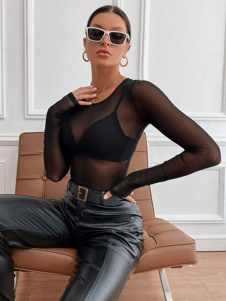 Sheer Top | SHEIN