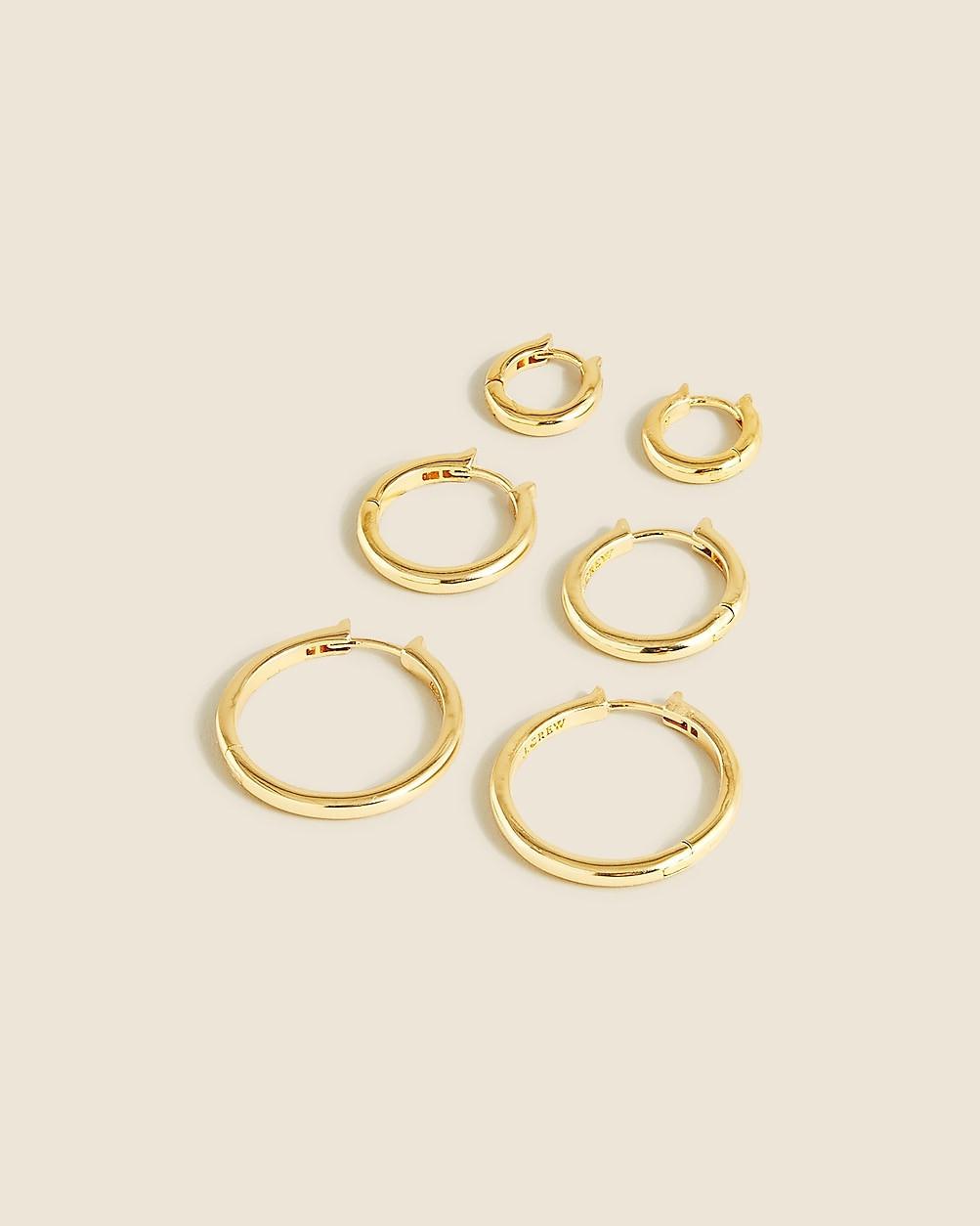 Small hoop earrings set-of-three | J. Crew US