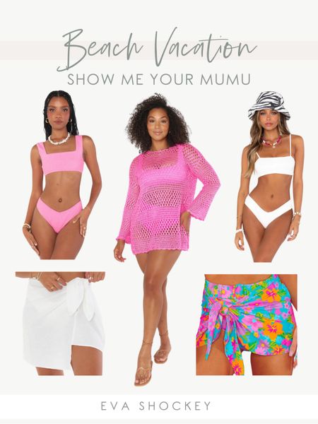 I am obsessed with the scrunch Show Me Your Mumu swimsuits and their cover ups! They are literally all I wore in Turks & Caicos. 

#LTKSeasonal #LTKswim