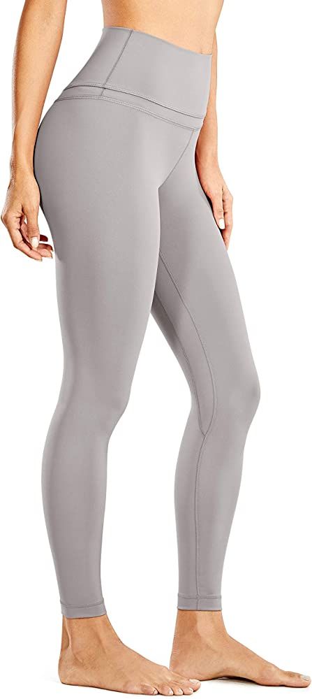 CRZ YOGA Women's Naked Feeling Workout Leggings 25 Inches - 7/8 High Waist Yoga Tight Pants | Amazon (US)