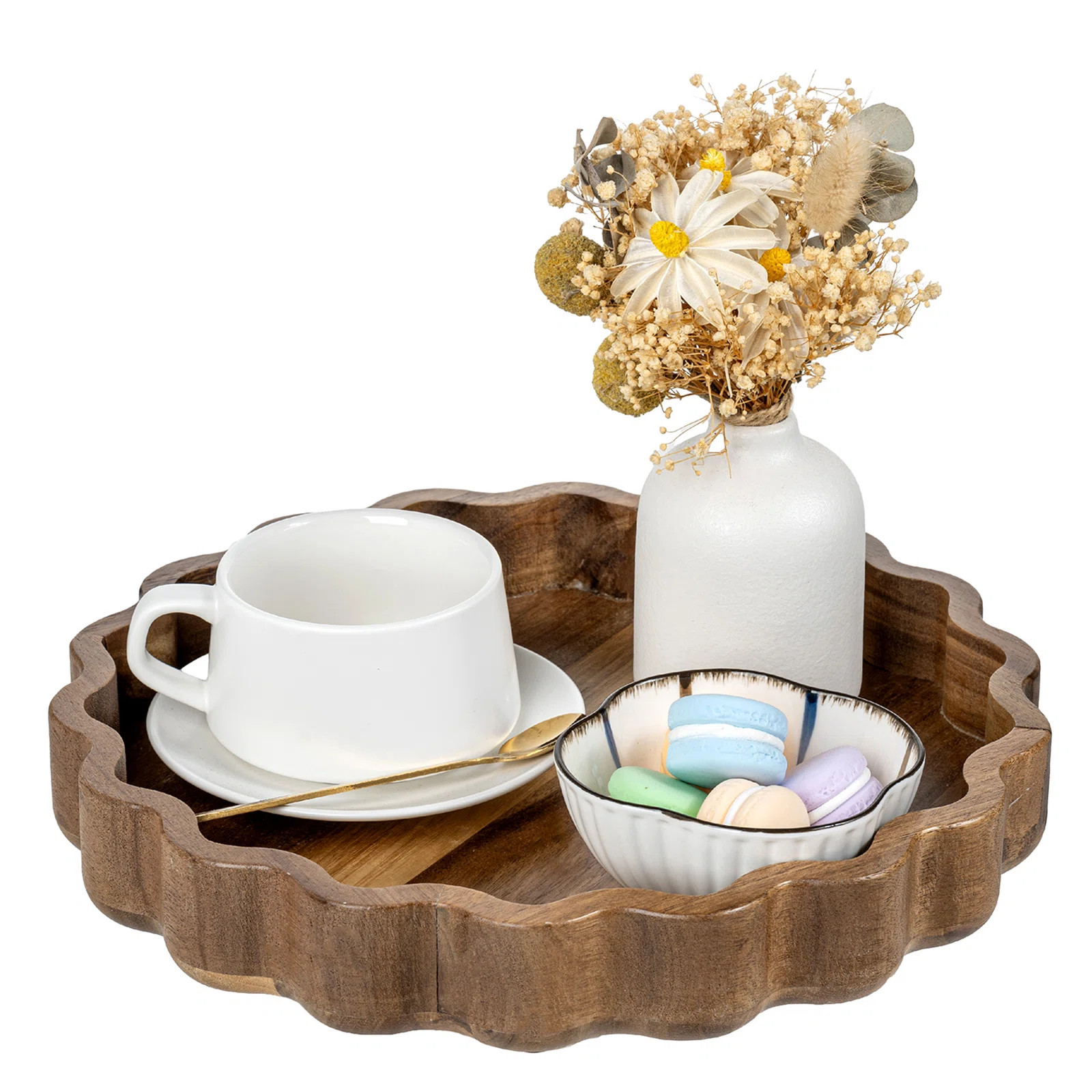 Decorative Wood Coffee Table Ottoman Tray | Wayfair North America