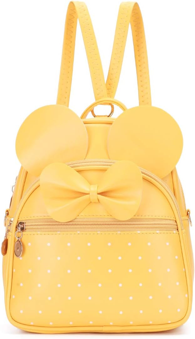 KL928 Girls Bowknot Polka Dot Cute Mini Backpack Small Daypacks Convertible Shoulder Bag Purse fo... | Amazon (US)