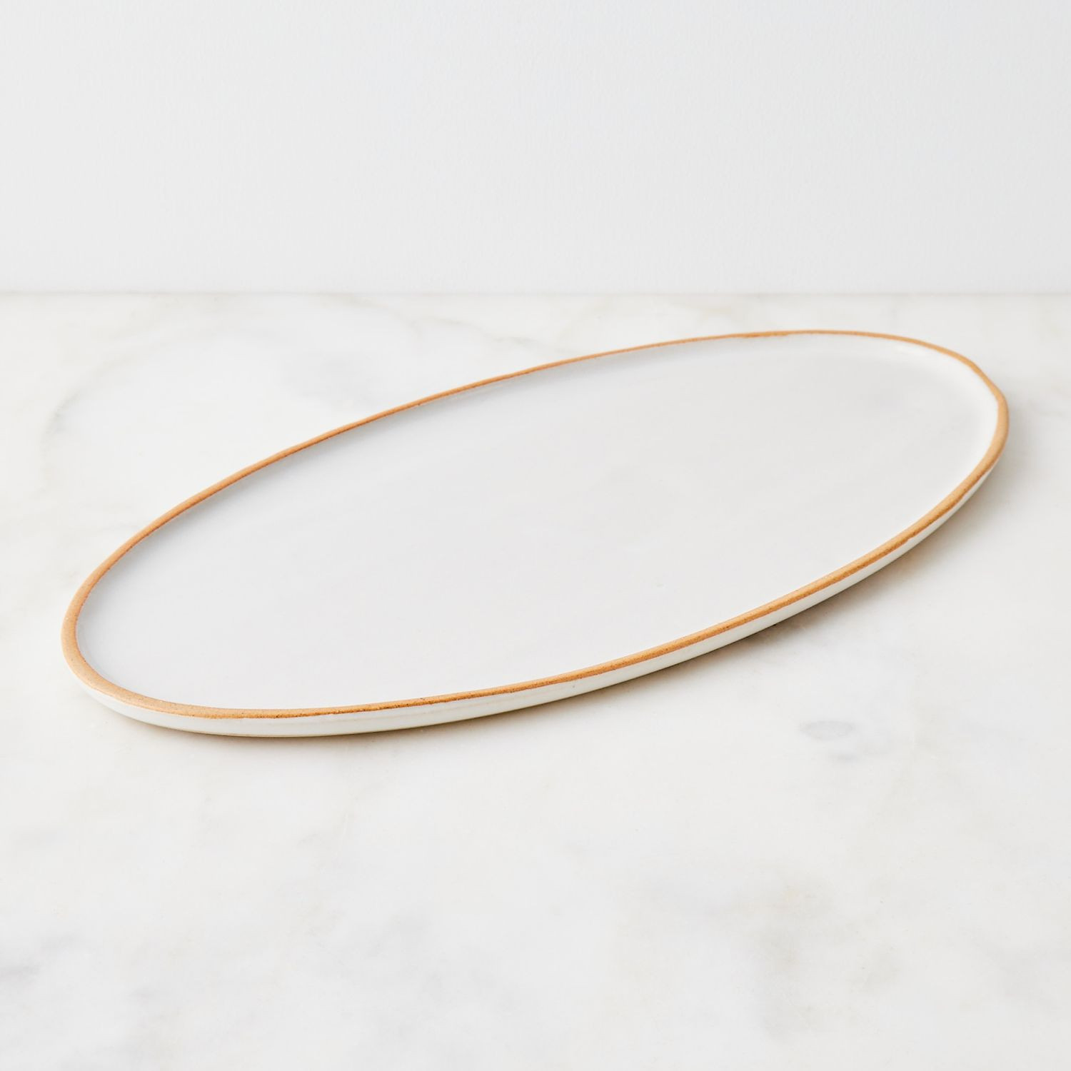 Convivial Handmade Minimal Oval Serving Tray | Food52
