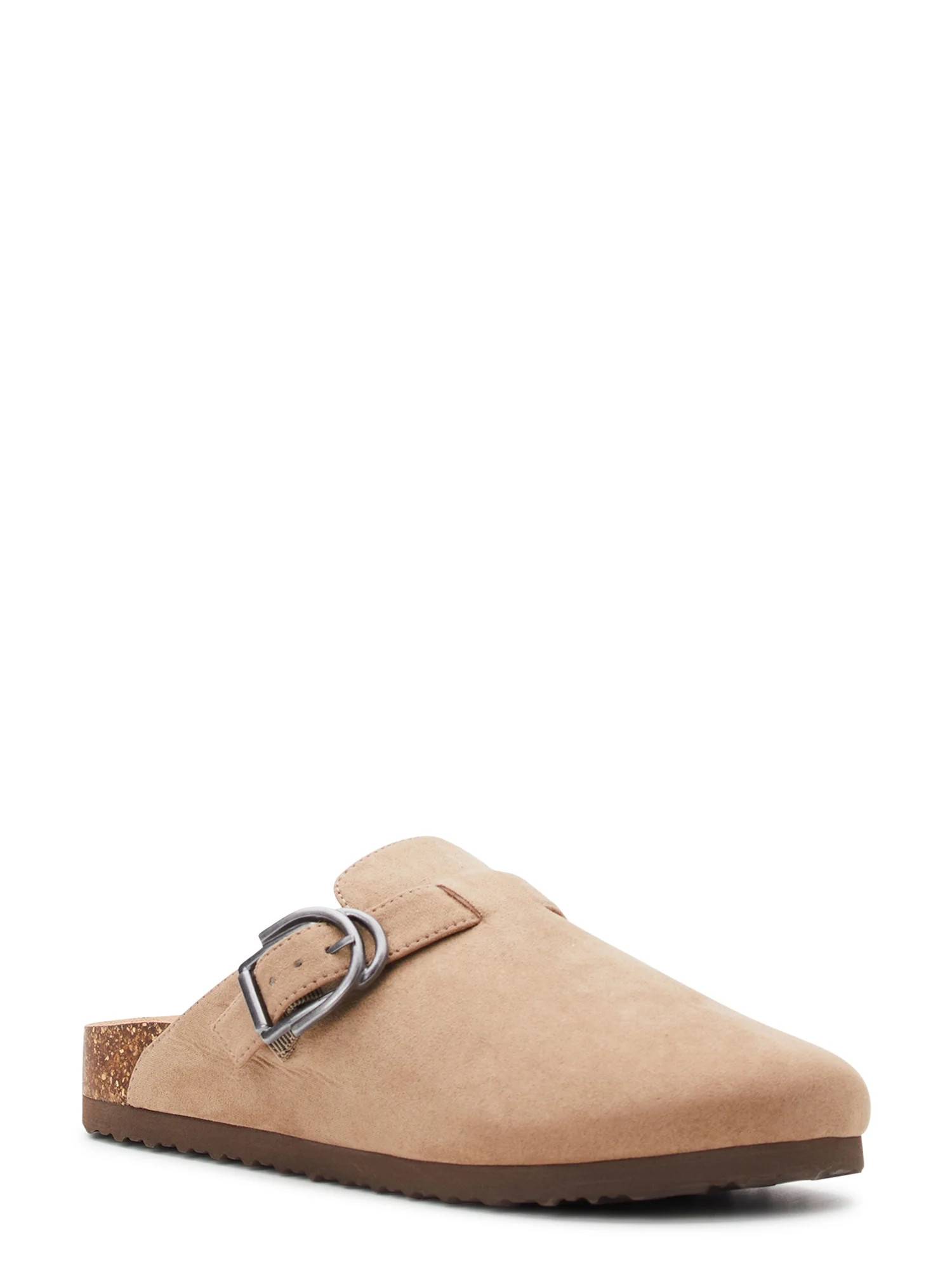Time and Tru Women's Buckle Slip on Casual Clogs - Walmart.com | Walmart (US)