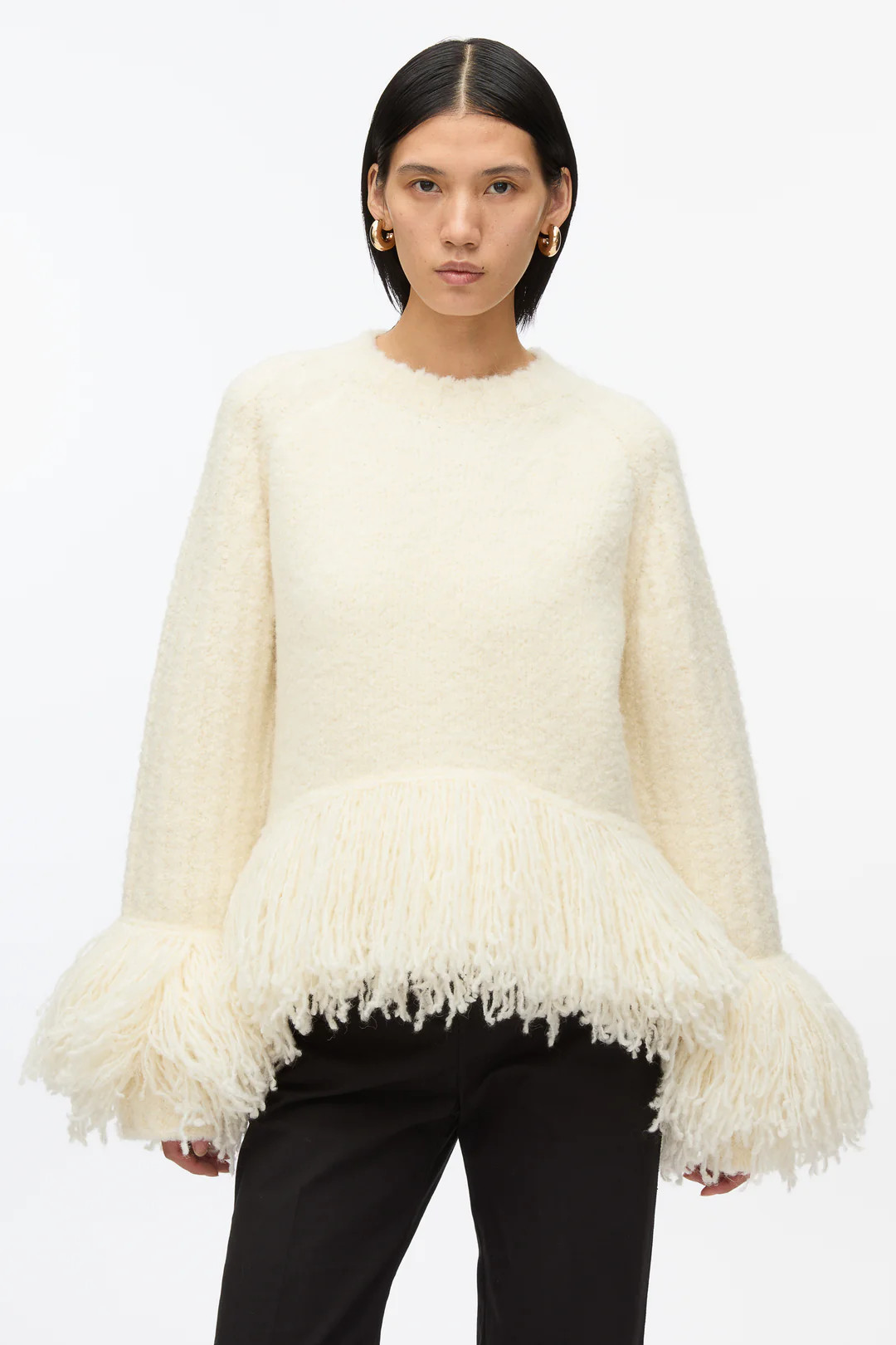 Boucle Fringe Knit Crewneck | 3.1 Phillip Lim