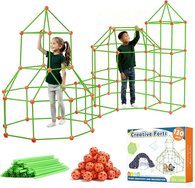 Tiny Land Fort Building Kit Creative Fort Indoor Outdoor for 5-12 Years Old Boys and Girls STEM B... | Amazon (US)
