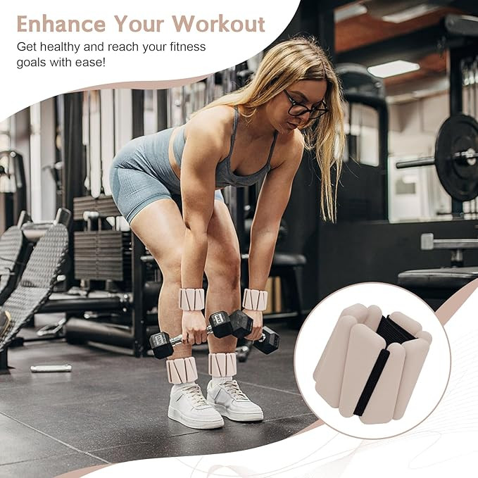 Wrist Weights for Women, Adjustable Ankle Weights Silicone Bracelet Weights Arm Leg Weights for W... | Amazon (US)