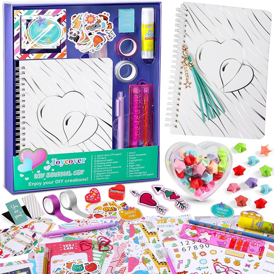 Joycover Journal Set for Girls Ages 8-12, Valentines Day Gifts for Kids Ages 8 9 10 11 12 13 14 Y... | Amazon (US)