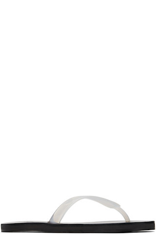 Ancient Greek Sandals - Transparent Saionara Jelly Flip-Flops | SSENSE