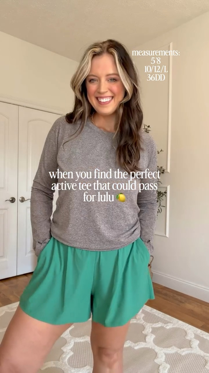 Activewear tees that could totally pass for lulu 🍋 ?! The quality is 10/10 and so many cute color options! 🌈 Size down for a tighter fit! I am wearing xl and wish i would’ve done a l or m! 🤪 follow @maciejade for more midsize fashion and Amazon finds! 💗 

midsize fashion | midsize activewear | look for less | amazon fashion | size 10 | size 12 | size large | cute activewear | lululemon tops | lululemon shorts | midsize style | mom style

#LTKootd #LTKActive #LTKSeasonal