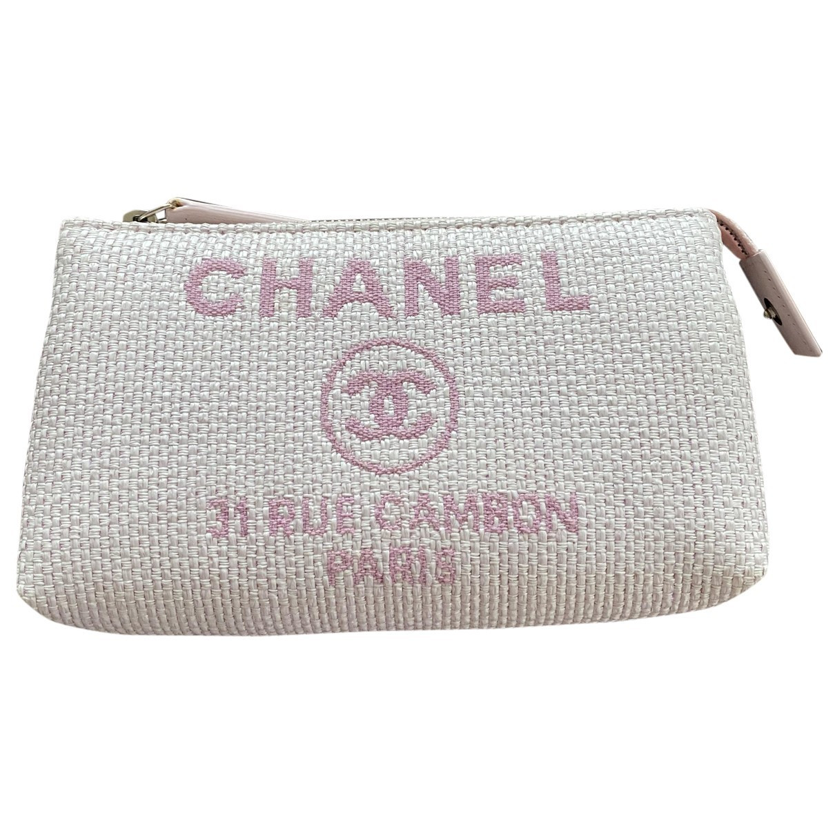 Chanel Deauville Pink Synthetic Clutch bags | Vestiaire Collective (Global)