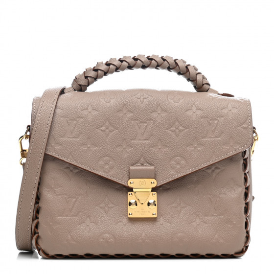 LOUIS VUITTON Empreinte Braided Pochette Metis Vison | Fashionphile