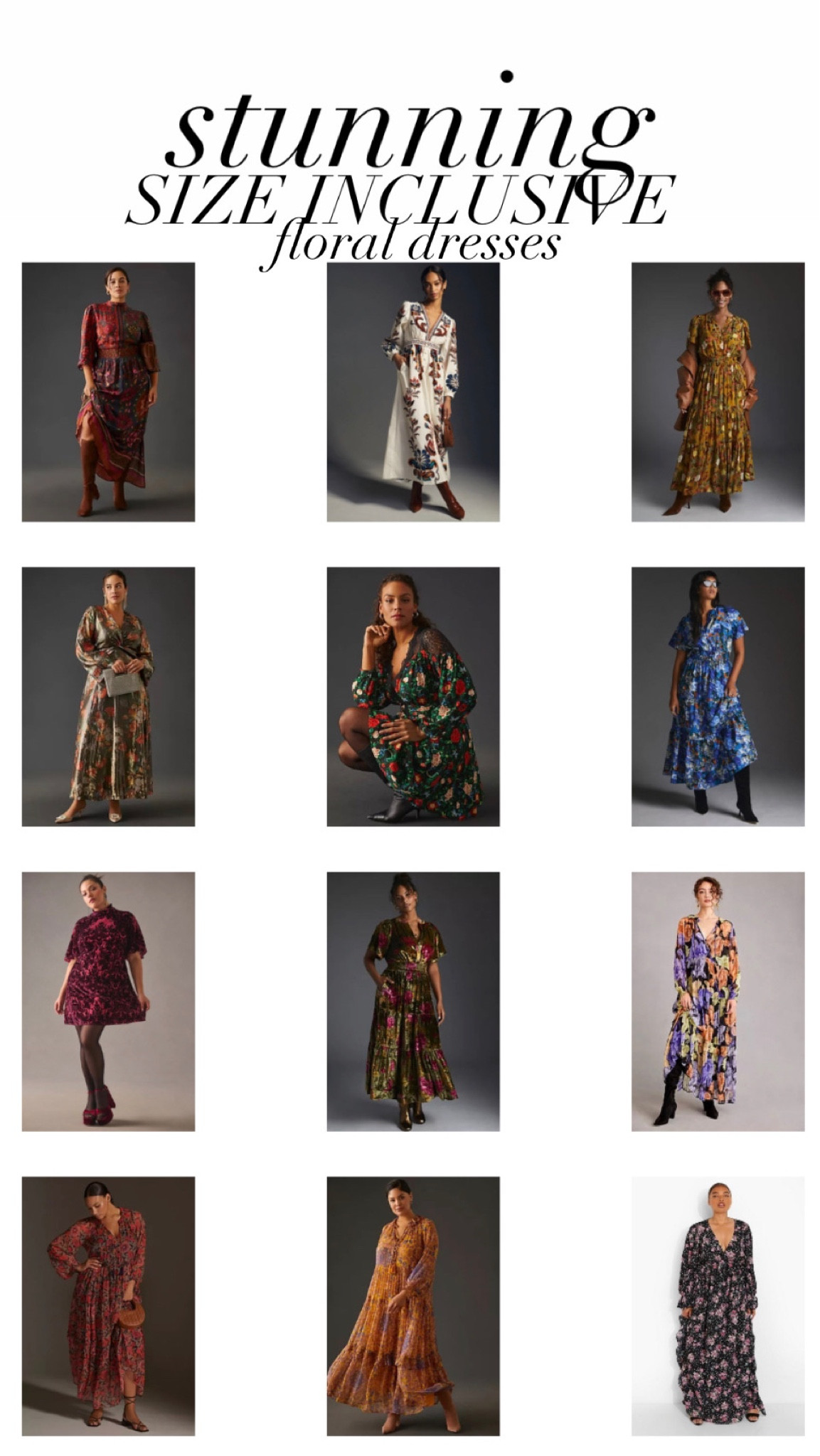 Ok I love farm rio dresses but didn’t realize they aren’t size inclusive - these dresses are stunning and for EVERYONE!