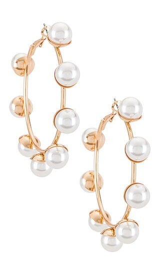 Avalon Hoops in Gold | Revolve Clothing (Global)