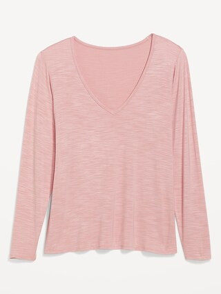 Long-Sleeve Luxe Tunic T-Shirt for Women | Old Navy (US)