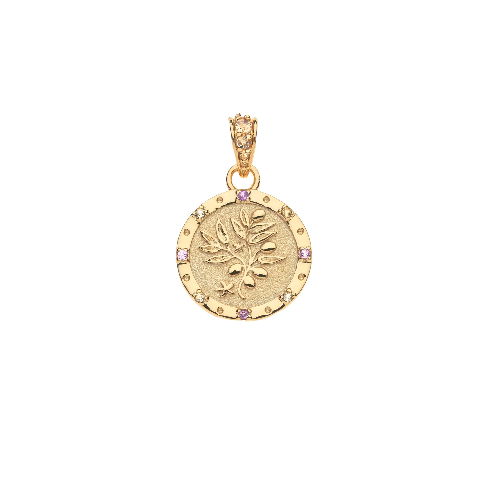 Jane Win x Giadzy GRATITUDE Olive Branch Petite Embellished Coin | Jane Win