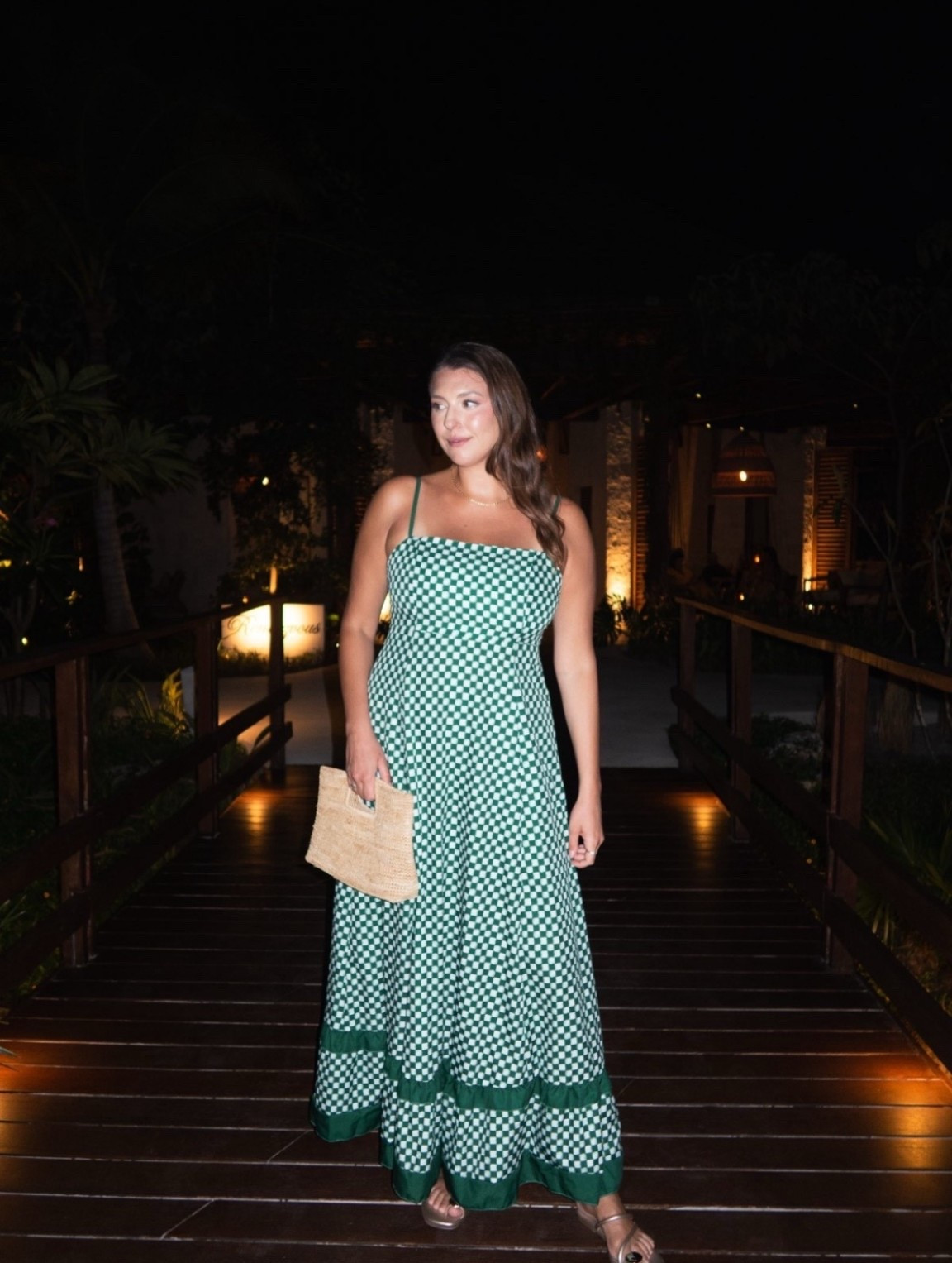 Dinner-ready but still vacation-easy ✨ This green maxi is one of those effortless pieces that looks dressed up with minimal effort—lightweight, flattering, and perfect for warm nights out. Styled with simple sandals and a woven clutch and called it a night.

Keywords: green maxi dress, vacation dinner outfit, resort wear dress, summer maxi dress, Amazon fashion finds, woven clutch, neutral sandals, warm weather outfits, elevated vacation style, evening resort look

#LTKMidsize #LTKTravel #LTKTall