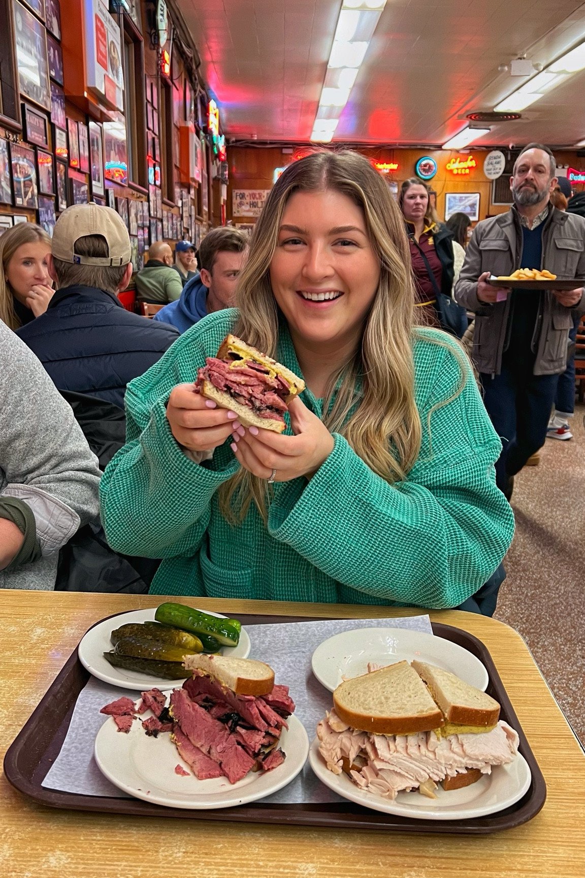 Urban outfitters shirt- wearing size Large in color green 💚