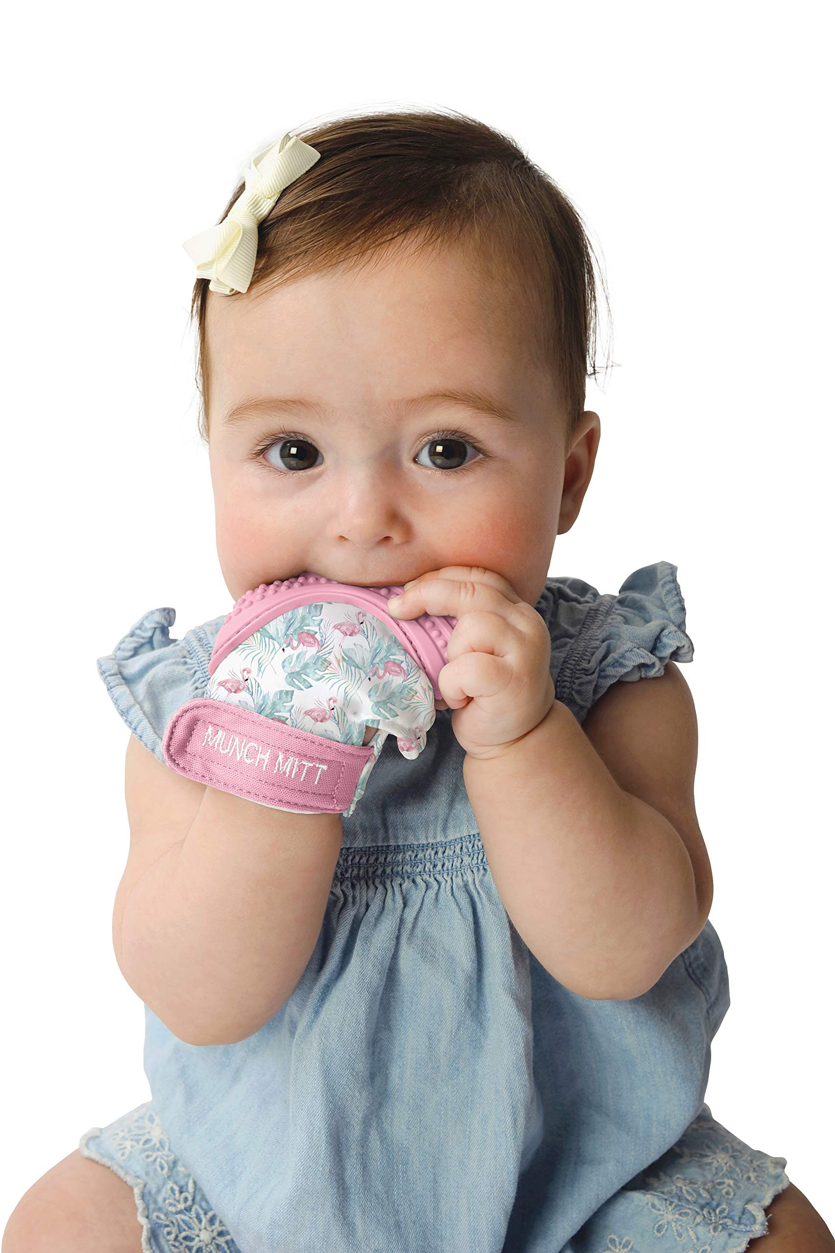 Malarkey Kids Baby Teething Mitten, Munch Mitt Baby Chew Toy - Protects Hands from Chewing & Saliva, | Amazon (US)