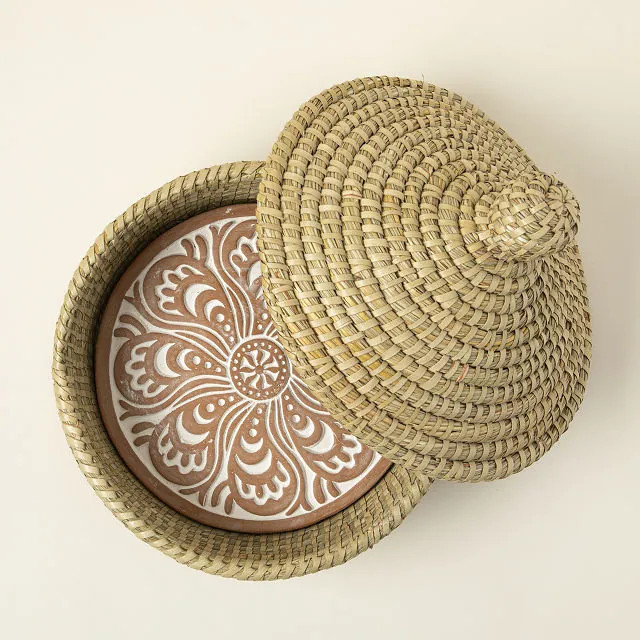 Traditional Bread Warming Set with Lid | UncommonGoods