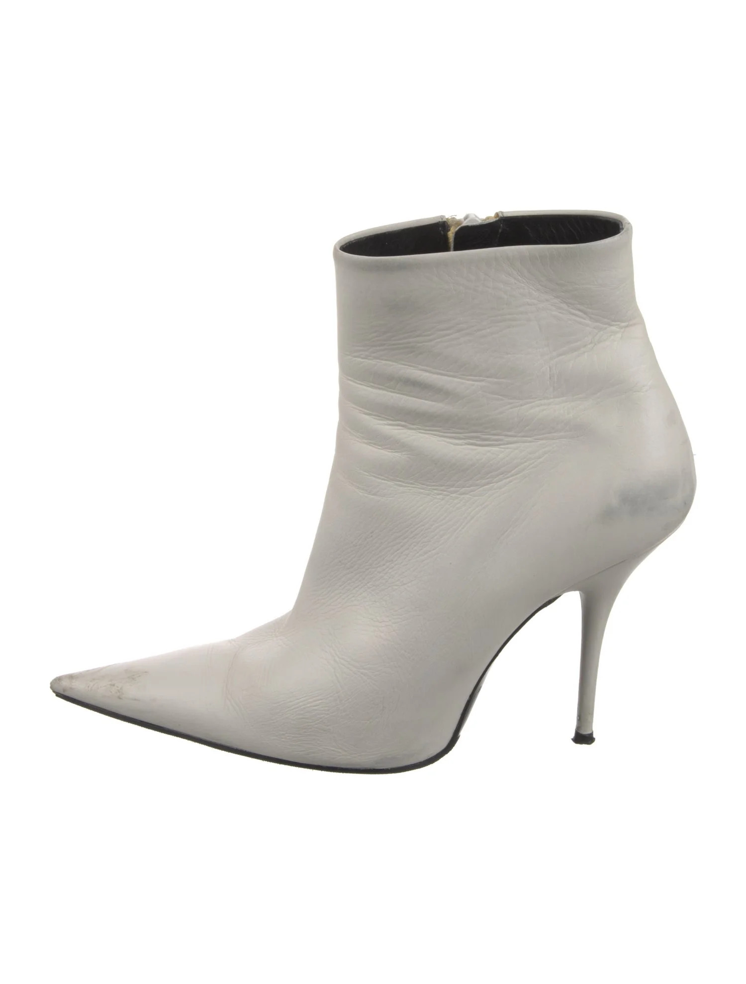 Balenciaga Leather Boots - White Boots, Shoes - BAL360658 | The RealReal | The RealReal