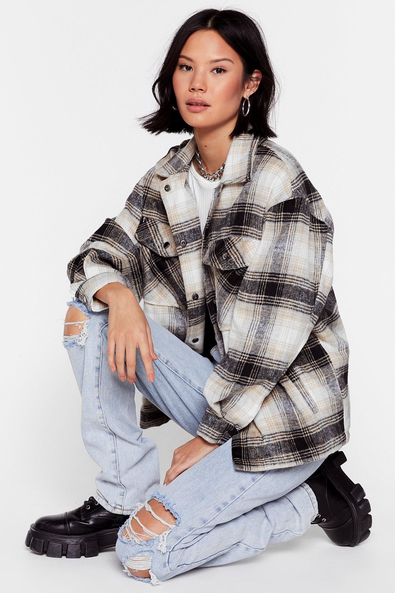 Check Out the Facts Relaxed Shirt Jacket | NastyGal (US & CA)