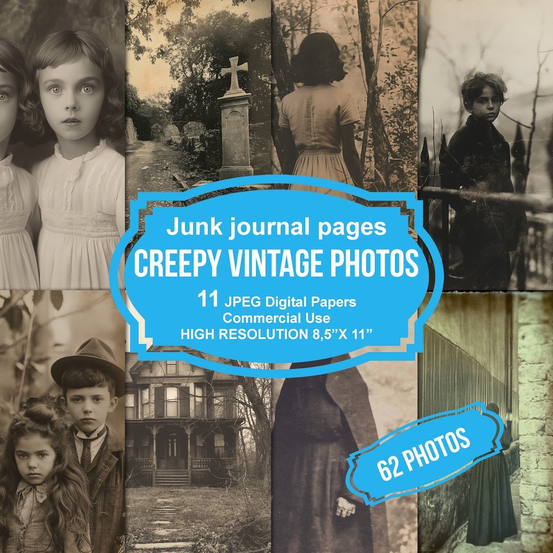 Creepy Vintage Photos Printable Halloween Photographs Victorian Images Old Pictures Digital Ephem... | Etsy (US)