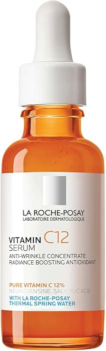 La Roche-Posay Pure 12% Vitamin C Serum For Face With Hyaluronic Acid & Salicylic Acid, Hydrating... | Amazon (US)