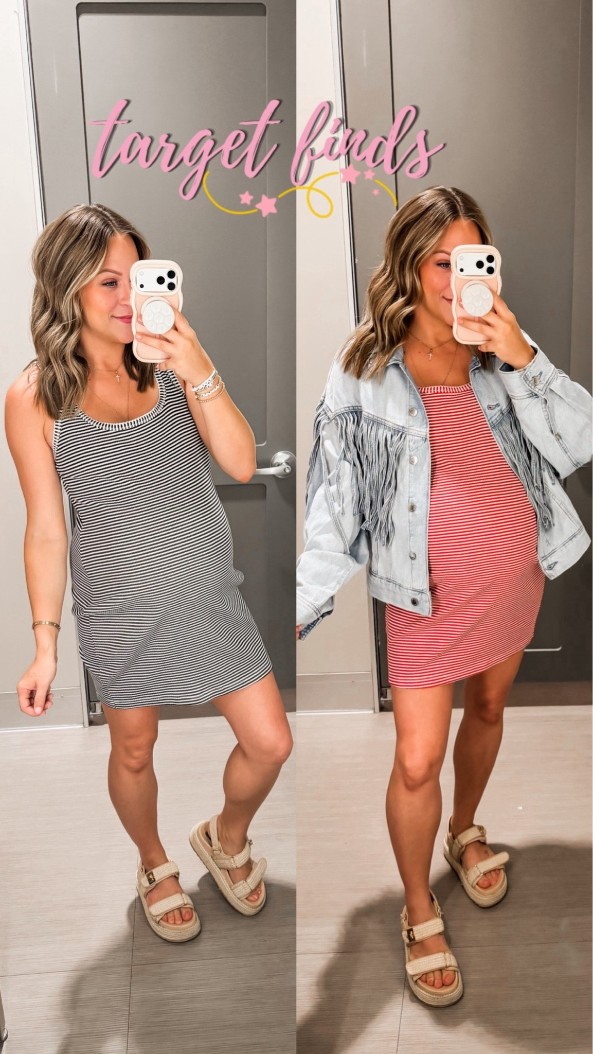 Love these dresses and jacket! 👌🏼🇺🇸
Wearing size medium in dress could do a small even at 38 weeks pregnant! Super stretchy and comfy!

#LTKBump #LTKootd #LTKSeasonal