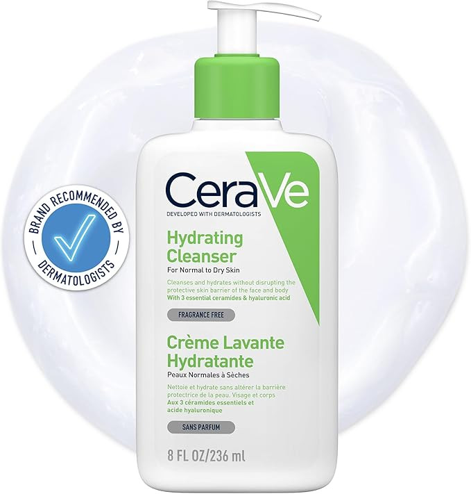 CeraVe Hydrating Cleanser, 236 ml (Pack of 1) | Hyaluronic Acid, 3 Essential Ceramides | Normal t... | Amazon (UK)