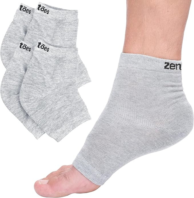 ZenToes Moisturizing Socks for Cracked Heel Treatment, Vitamin E, Olive Oil and Jojoba Oil Infuse... | Amazon (US)