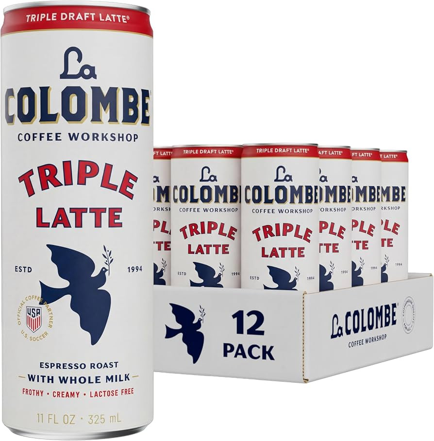 La Colombe Coffee, Triple Draft Latte, 11 fl oz Cans (Pack of 12), Coffeehouse Quality Cold Brew,... | Amazon (US)