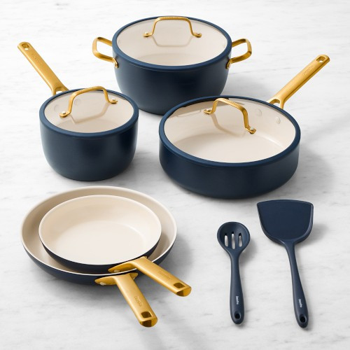 GreenPan(TM) Reserve Pro Ceramic Nonstick 10-Piece Cookware Set, Twilight | Williams-Sonoma