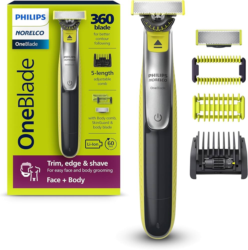 Philips Norelco for Face + Body, Electric Beard Trimmer, Shaver and Groomer, 5in1 Adjustable Comb... | Amazon (US)