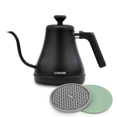 Cosori Original 0.7L Gooseneck Electric Kettle with Bonus Coasters - Black | Target