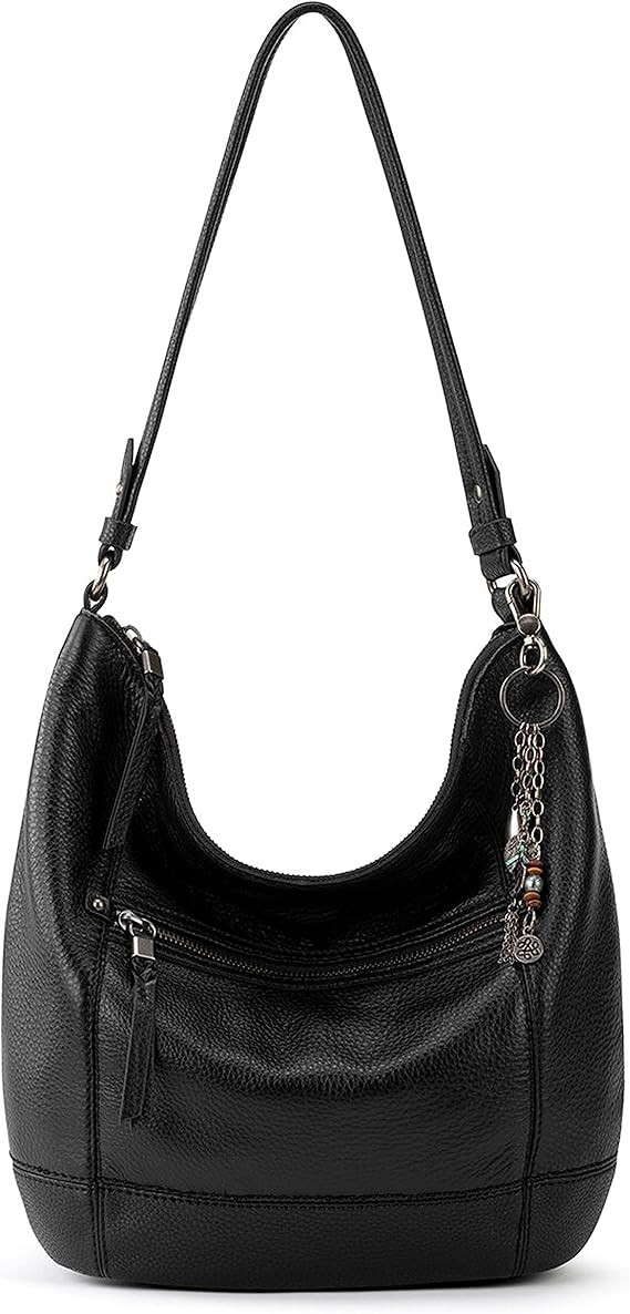 Amazon.com: The Sak Sequoia Hobo Bag in Leather, Single Shoulder Strap, Black : Clothing, Shoes &... | Amazon (US)