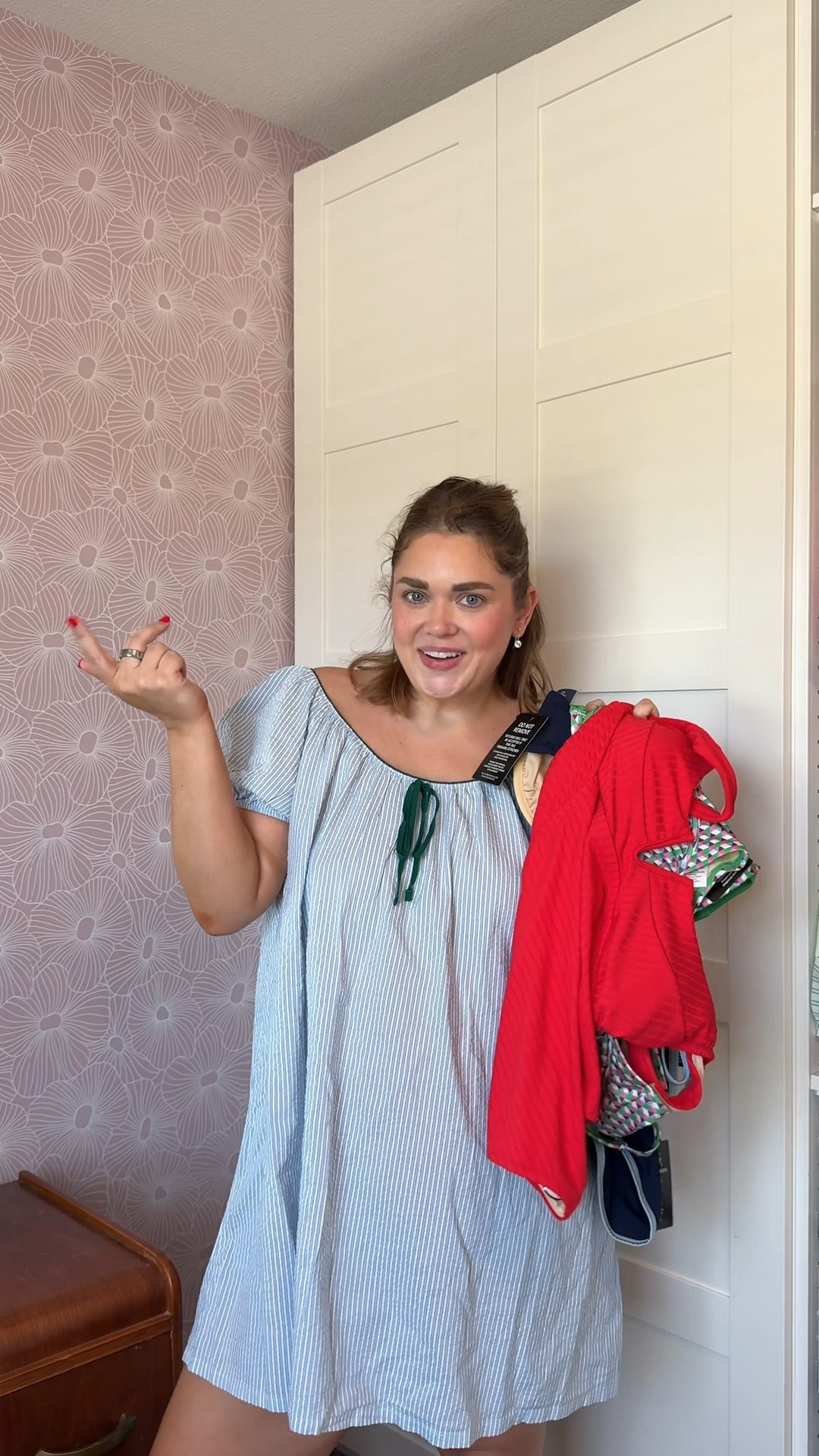 Swimsuits for all try on. Wearing 14 in bikini tops and 16 in bottoms. Size 14 in one piece but wouldn’t recommend if you have an apron belly

#LTKMidsize #LTKPlusSize