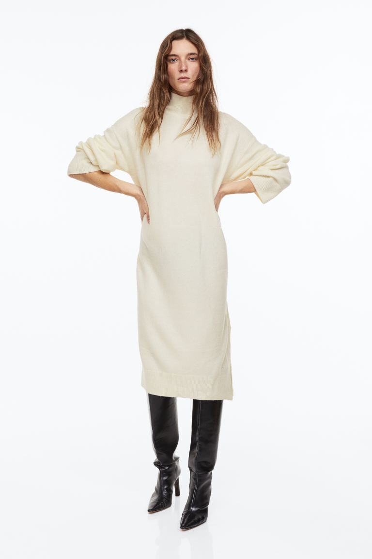 Knit Dress - Cream - Ladies | H&M US | H&M (US + CA)