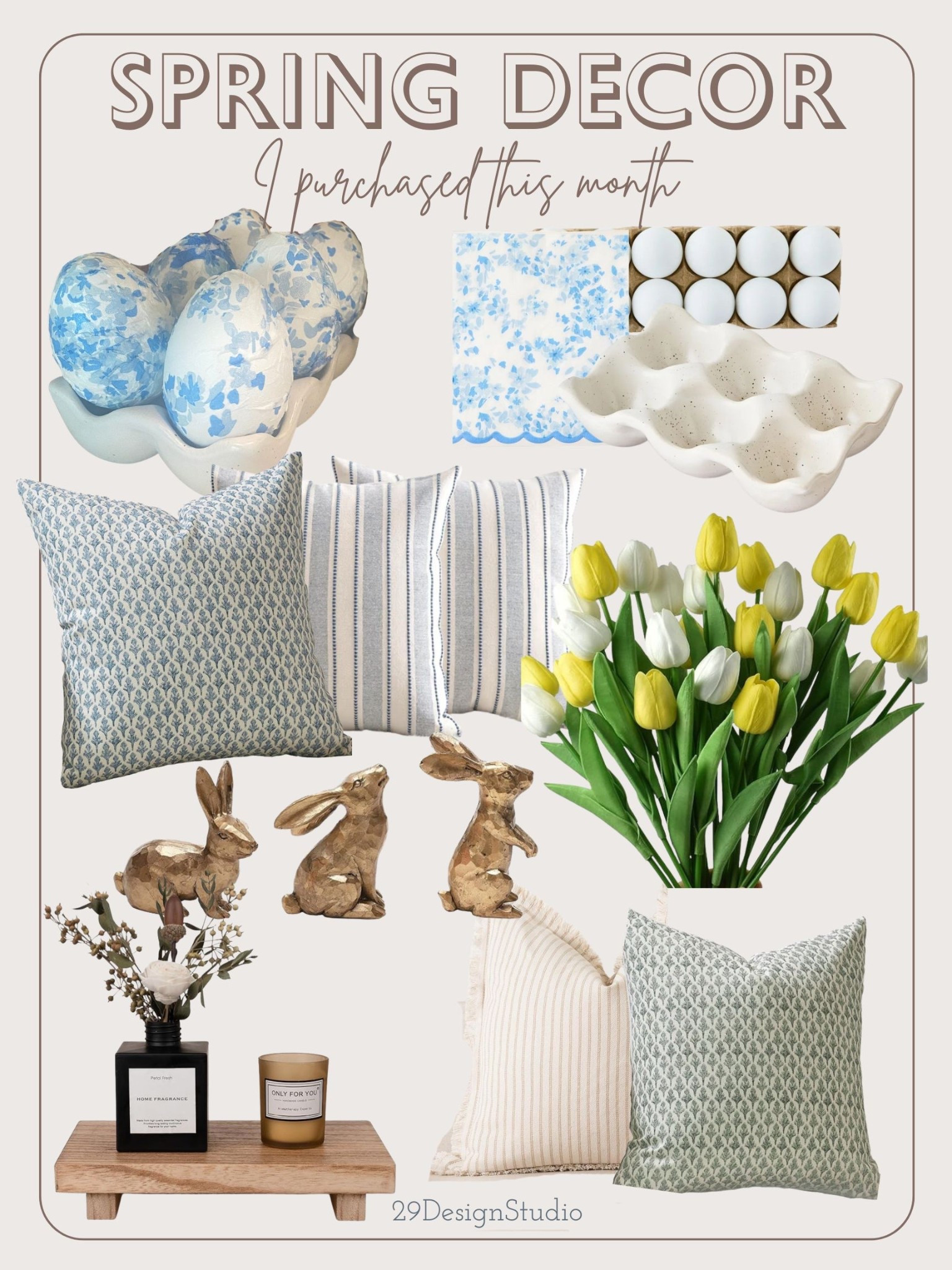 Spring Home Decor
Faux tulips
Bunnies
Spring pillow covers 
Decoupage eggs


#LTKHome #LTKSeasonal